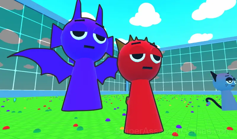 Play Sprunki 3D: Eat Up Everyone In The Arena