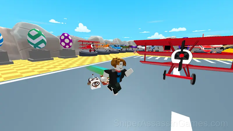 Obby: Fly the Farthest in an Airplane gameplay screenshot 2