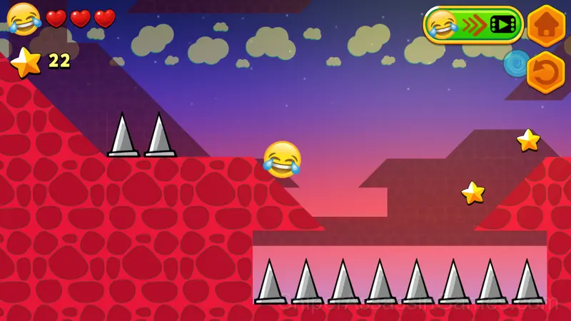 Emoji Ball: Bounce Adventure Roller Ball gameplay screenshot 2