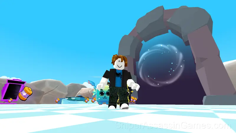 Obby: Swimming competition gameplay screenshot 1