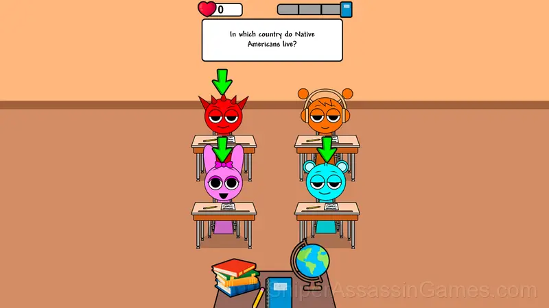 Sprunki School Study Simulator gameplay screenshot 1