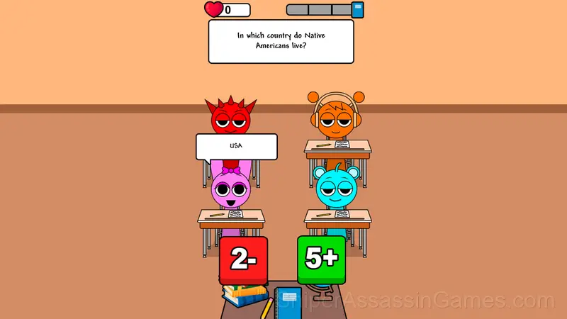 Sprunki School Study Simulator gameplay screenshot 2