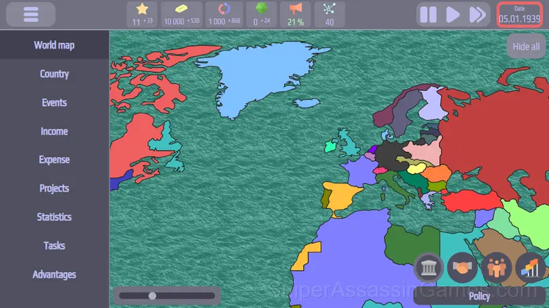 Policy gameplay screenshot 1
