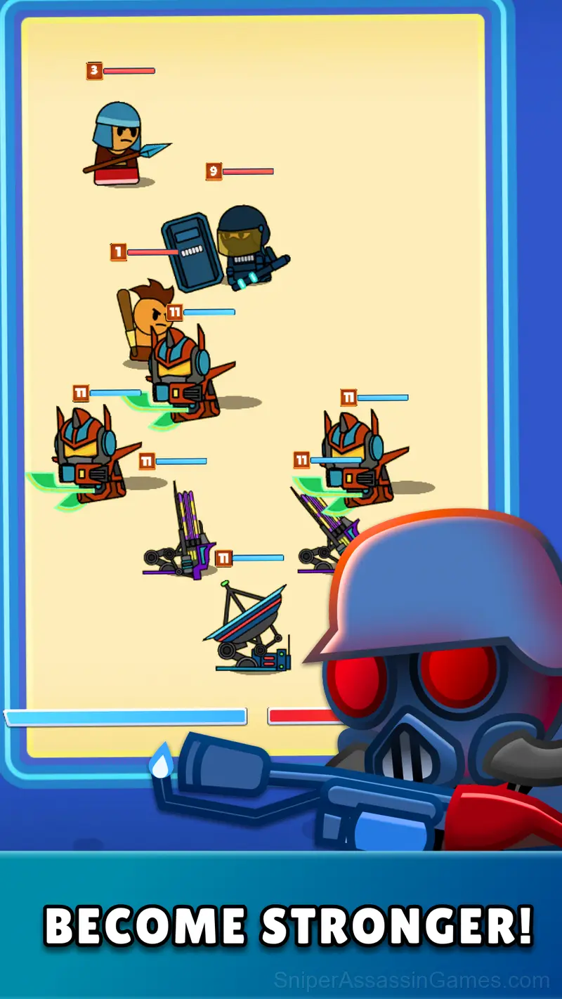 Army Evolution: Merge & Tactics gameplay screenshot 3