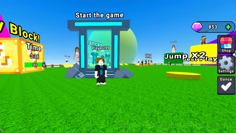 Obby : Race on the Math Tower gameplay screenshot 1