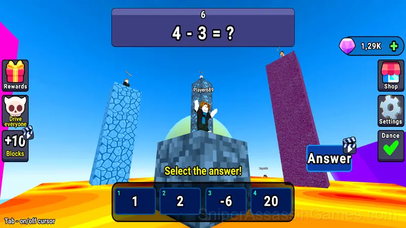 Obby : Race on the Math Tower gameplay screenshot 4