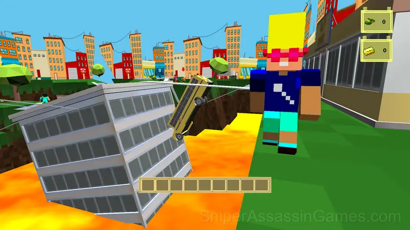 Survival and Parkour gameplay screenshot 1