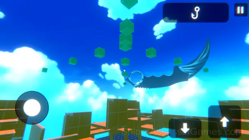 GRAVITATION - Parkour with Knives gameplay screenshot 1