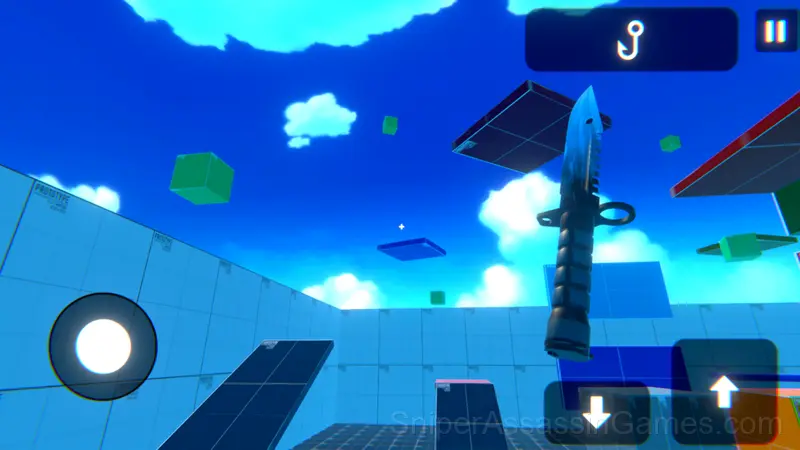 GRAVITATION - Parkour with Knives gameplay screenshot 2