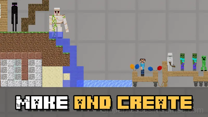 Sprunki and Nubik Playground: Machine mod gameplay screenshot 3