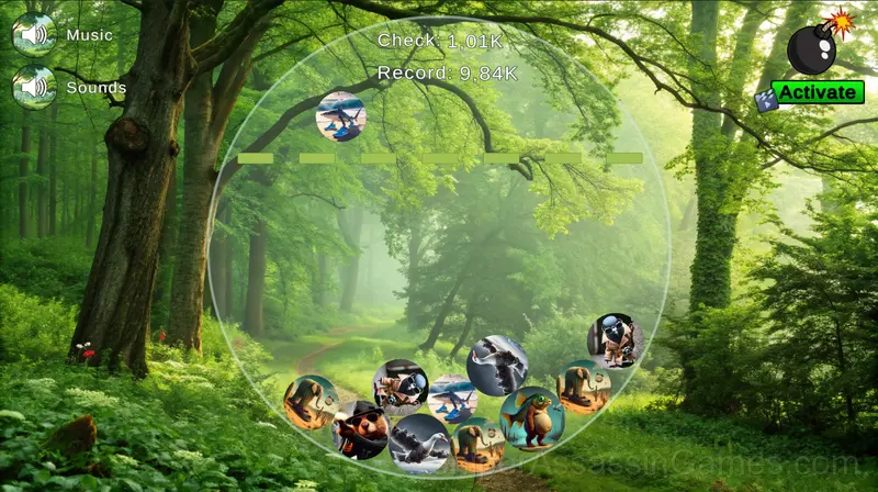 Connect Italian Animals 2048! gameplay screenshot 1