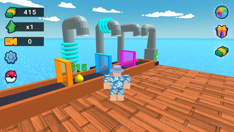 Obby: Raft Tycoon. Ocean of Money! gameplay screenshot 2
