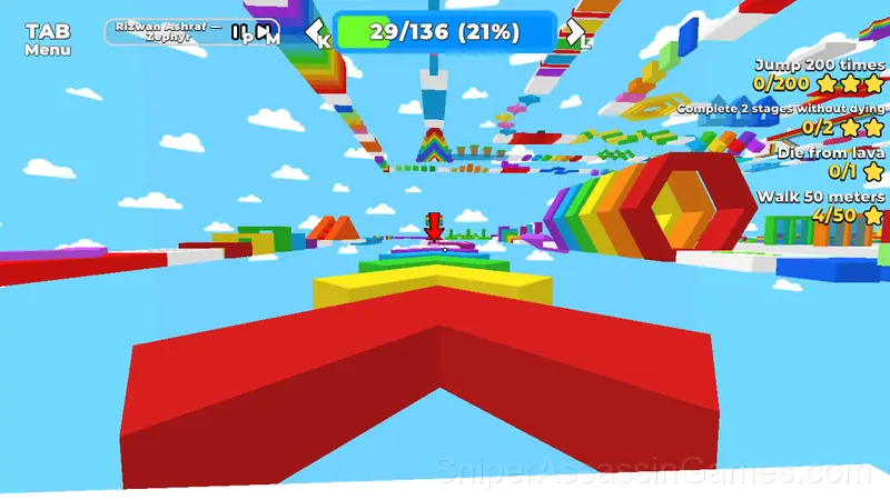 Omega Obby: Tower of Hell gameplay screenshot 1