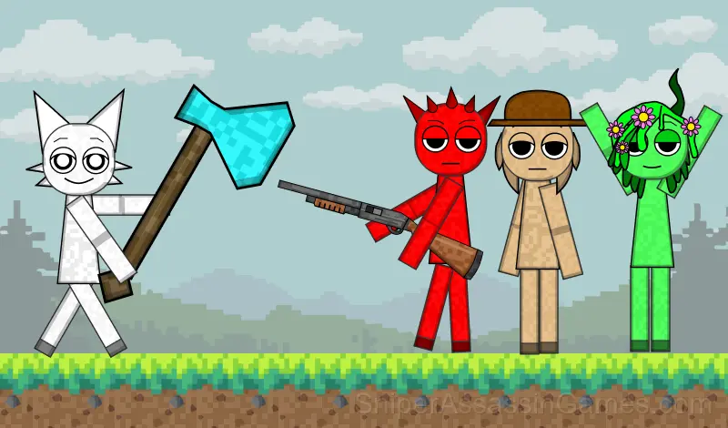 Play Sprunki Sandbox War Mod