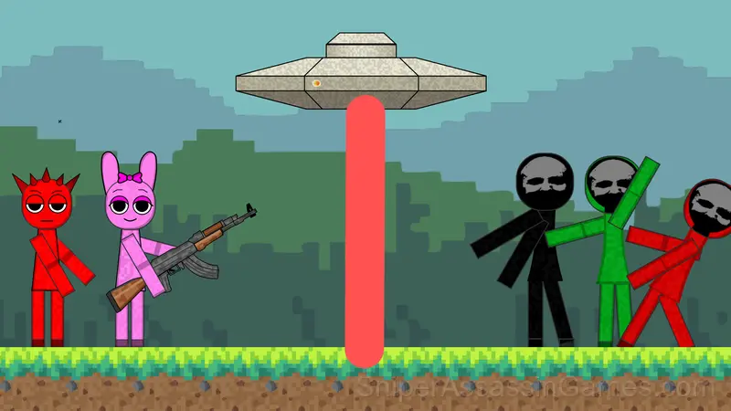 Sprunki Sandbox War Mod gameplay screenshot 4