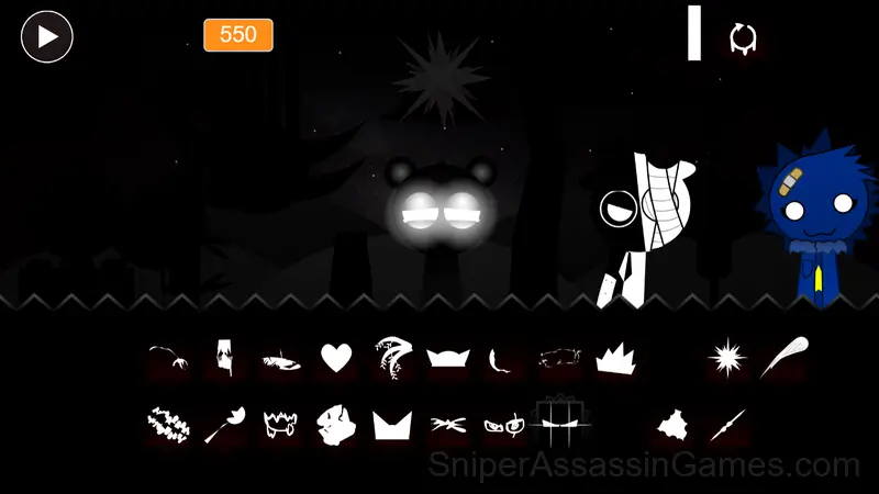 Horror Sprunki Phase 8 gameplay screenshot 1