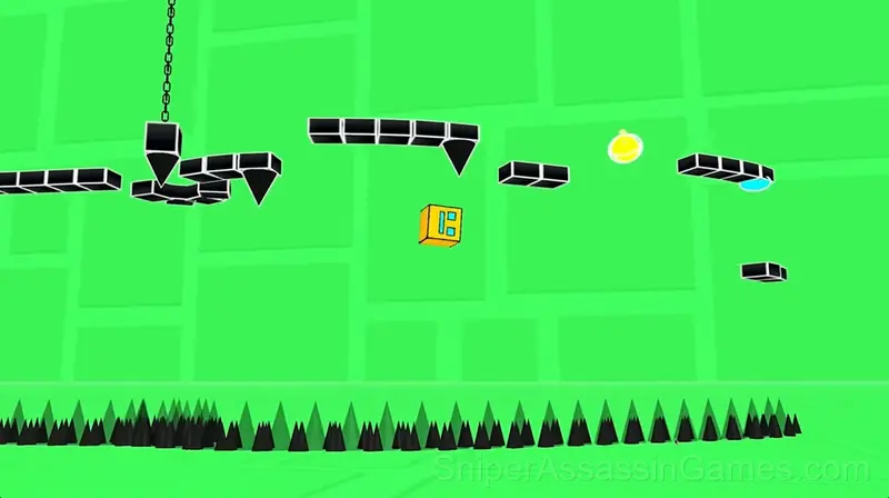 Geometry Dash 3D: Build a level gameplay screenshot 1