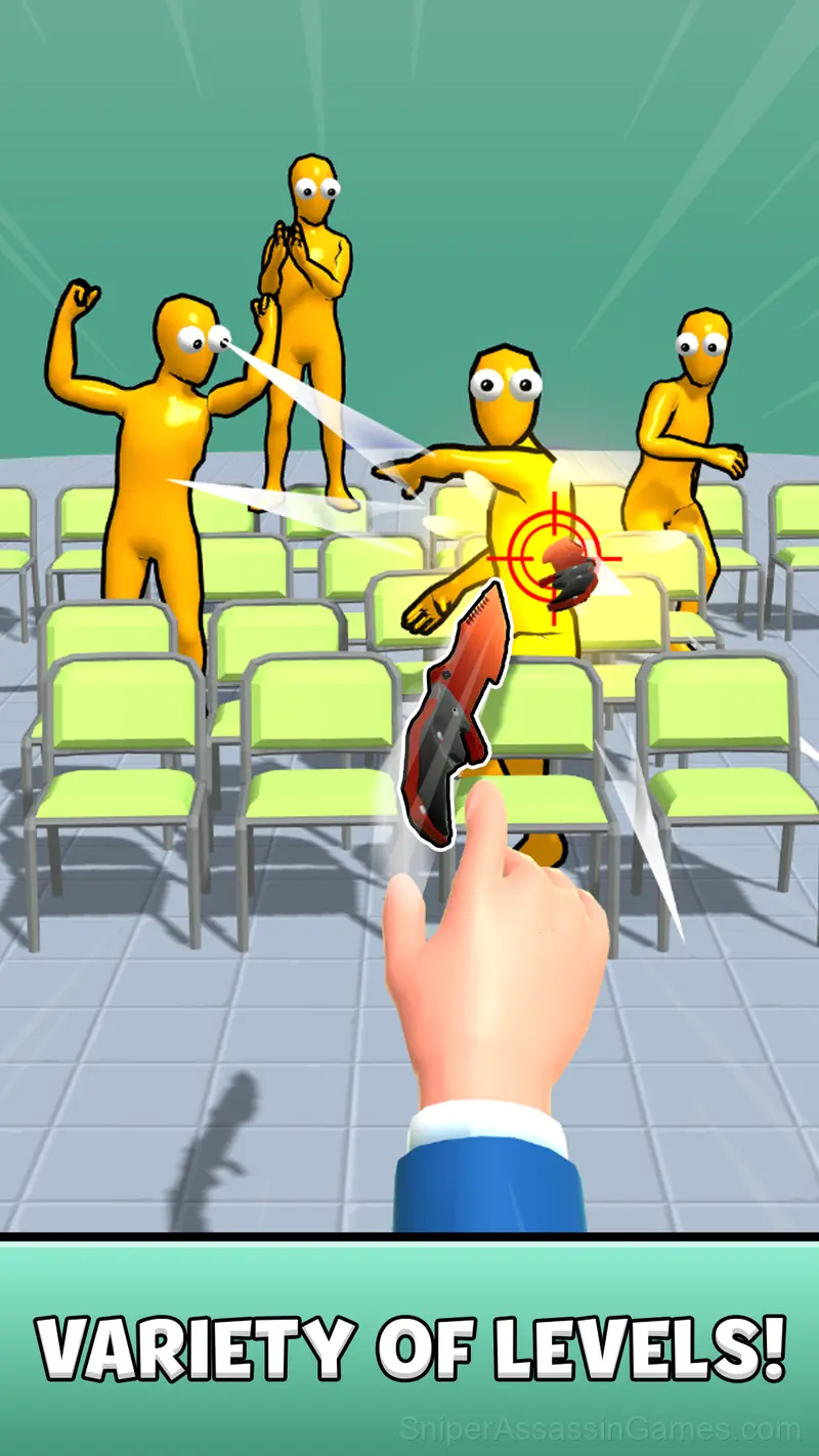 Ninja vs Ragdolls: Sharp Knife Throw! gameplay screenshot 1