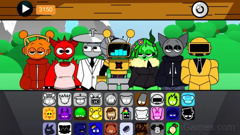 Sprunki Retake Human New gameplay screenshot 1