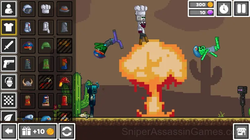 Cubecraft Sandbox: Ragdoll Playground gameplay screenshot 3
