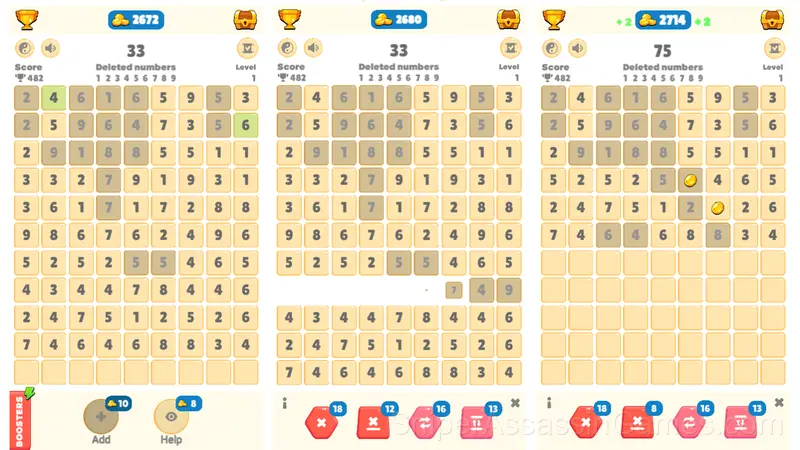 Connect the Numbers: Find tens and pairs gameplay screenshot 1