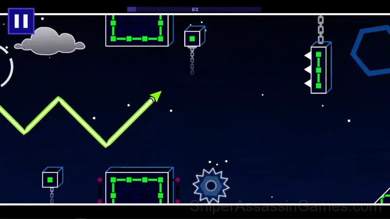 Geometry Dash Wave: Original gameplay screenshot 1