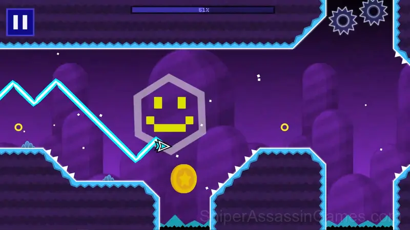 Geometry Dash Wave: Original gameplay screenshot 2