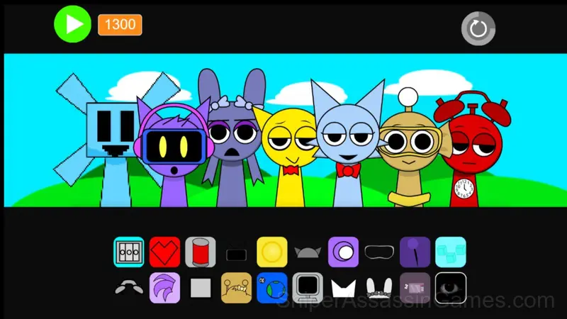 Sprunki But OCS gameplay screenshot 2