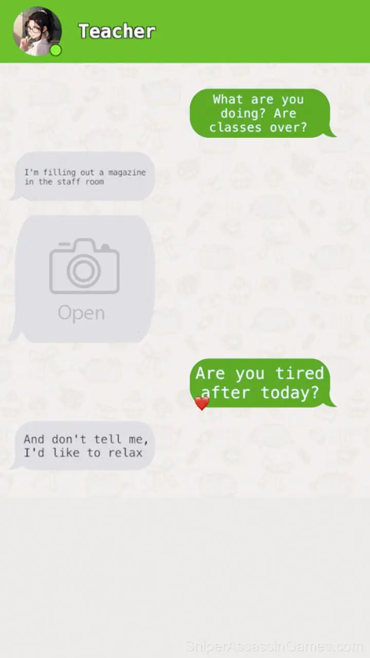 Chat with my Teacher gameplay screenshot 1