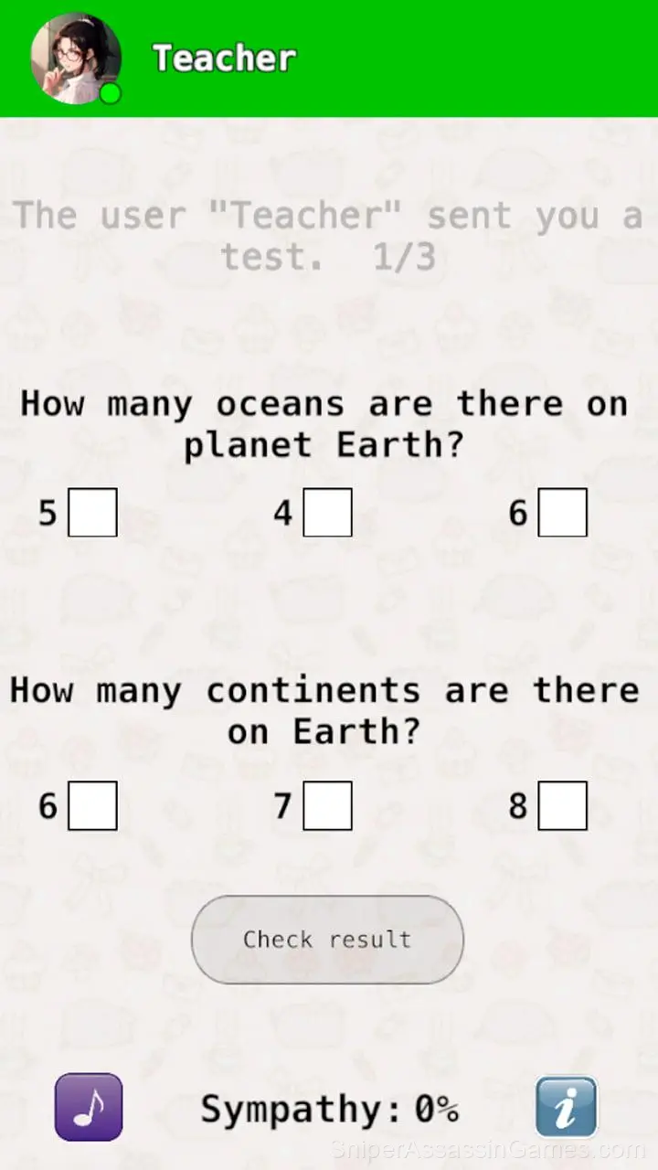 Chat with my Teacher gameplay screenshot 2