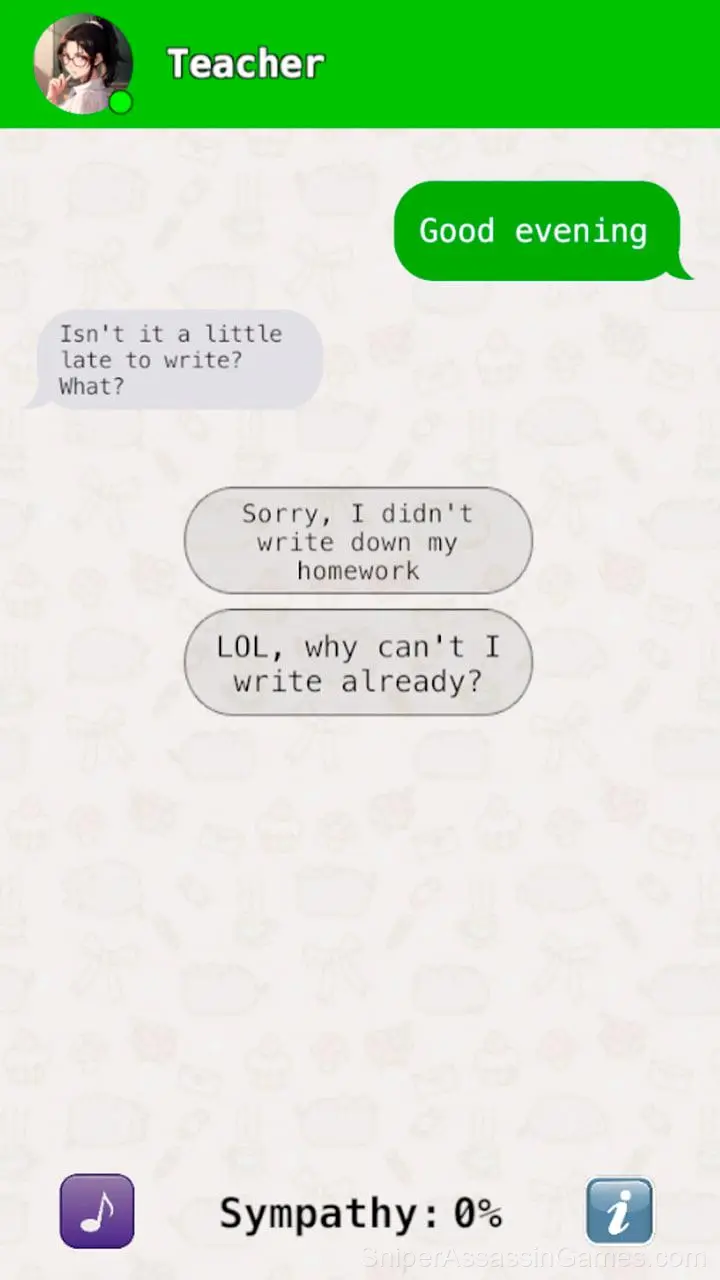 Chat with my Teacher gameplay screenshot 3