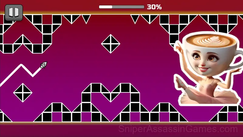 Geometry Wave: Battle with Italian Animals gameplay screenshot 3