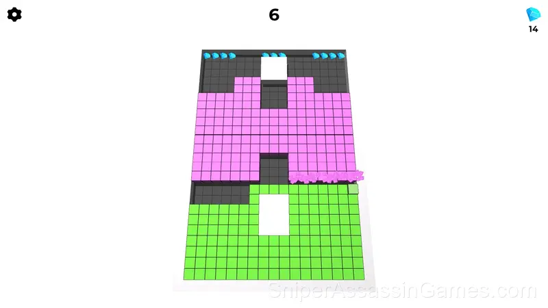 Color Cubes: Battle for the Field gameplay screenshot 4