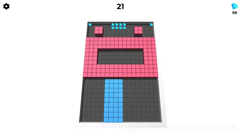 Color Cubes: Battle for the Field gameplay screenshot 5