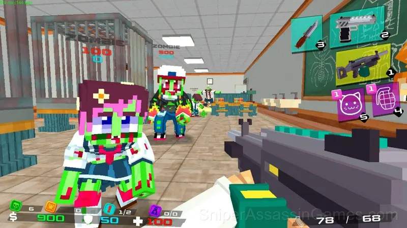 Zomblox gameplay screenshot 1