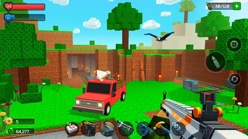 Pixel Combat - Zombies Strike gameplay screenshot 3