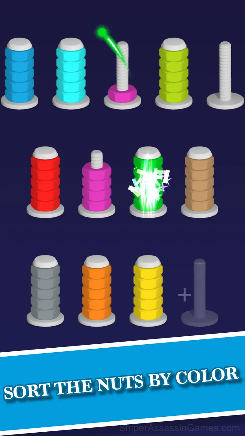 Nut Sort: Build the City gameplay screenshot 1