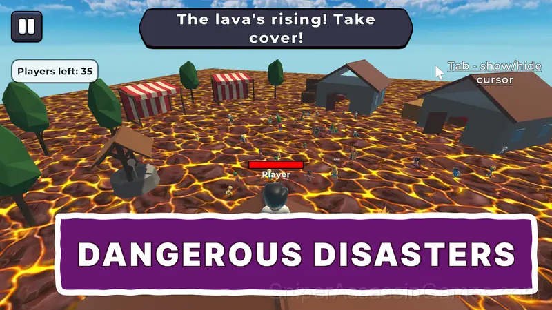 Natural disaster survival Obby gameplay screenshot 2
