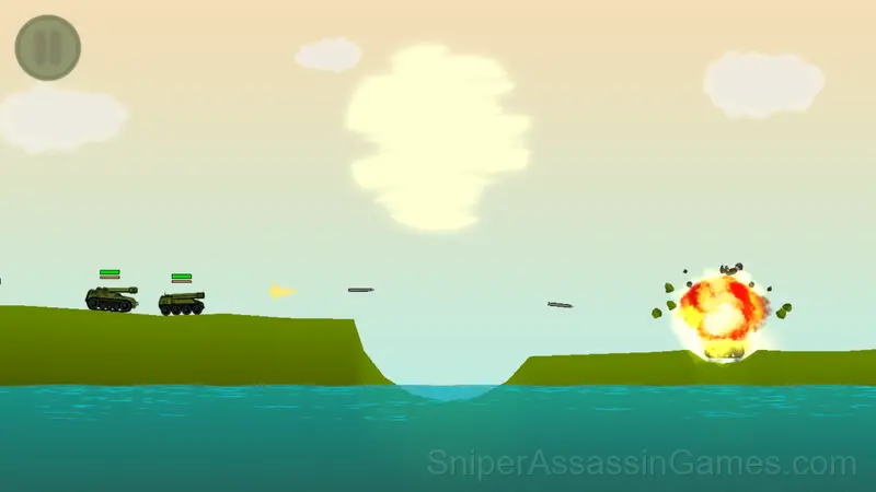 Tanks: Island Battle gameplay screenshot 1