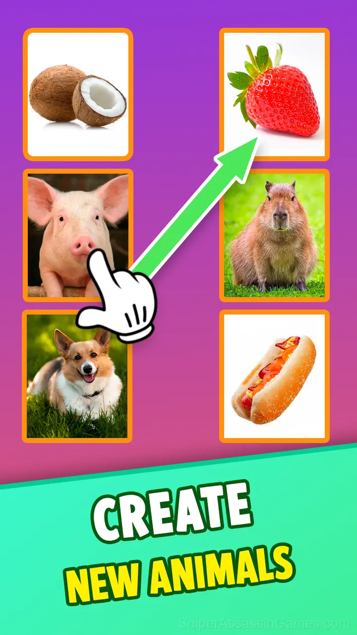 Create funny italian animals! gameplay screenshot 1