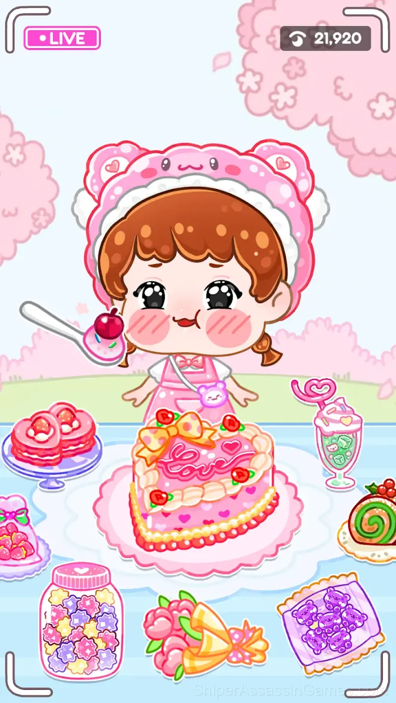 ASMR Girl: Livestream Mukbang gameplay screenshot 3