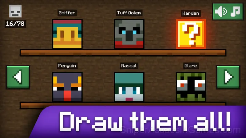 Draw Mine Mobs! gameplay screenshot 2