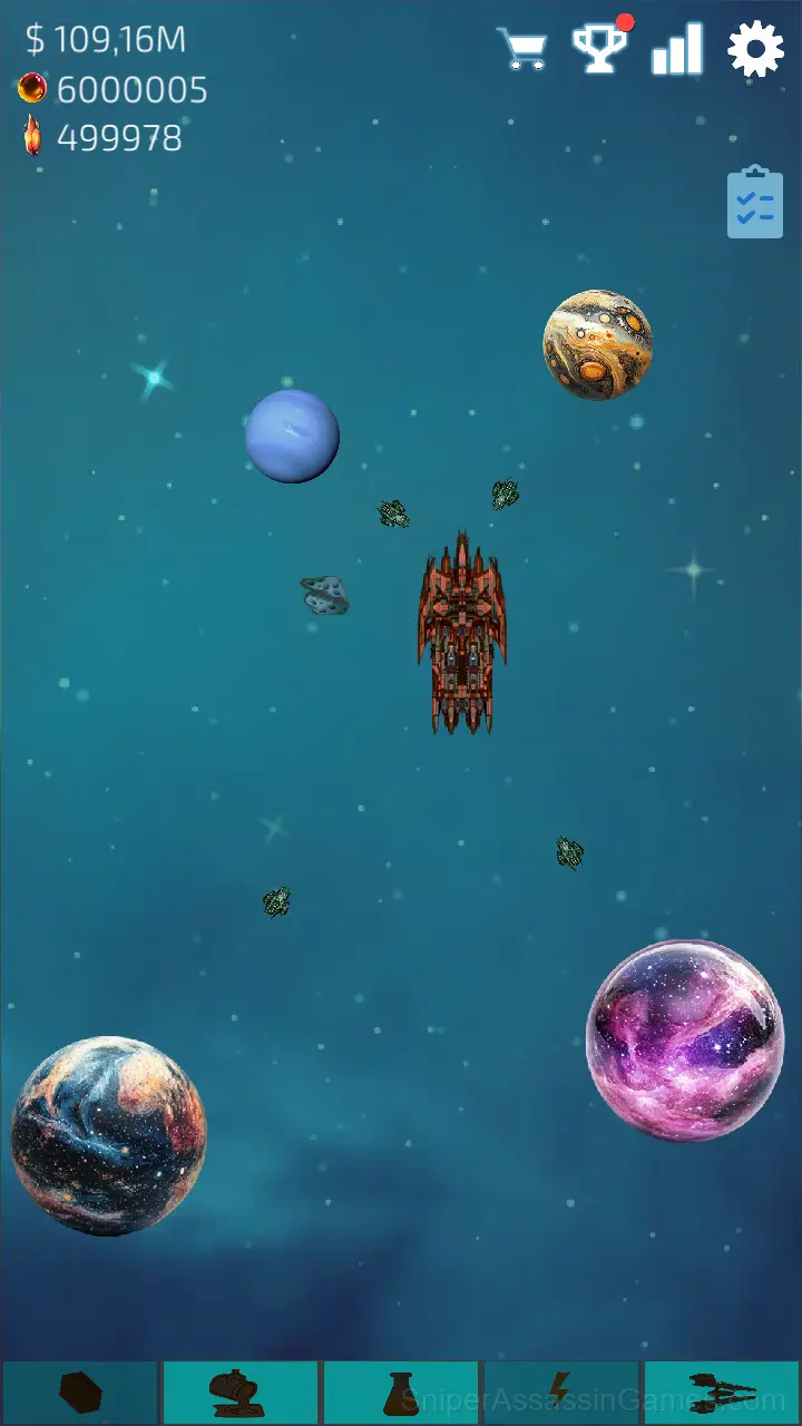 Idle Space Miner gameplay screenshot 1