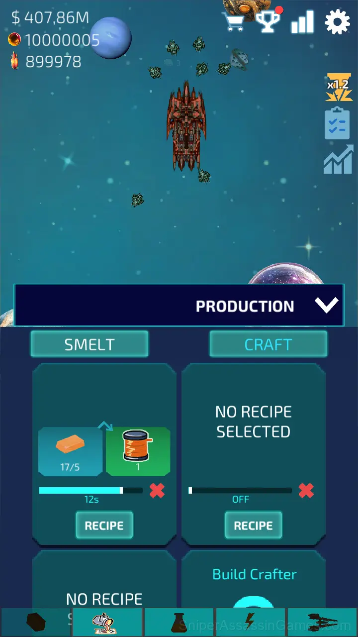 Idle Space Miner gameplay screenshot 3