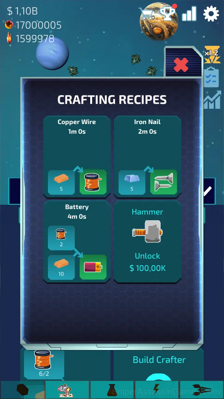 Idle Space Miner gameplay screenshot 4