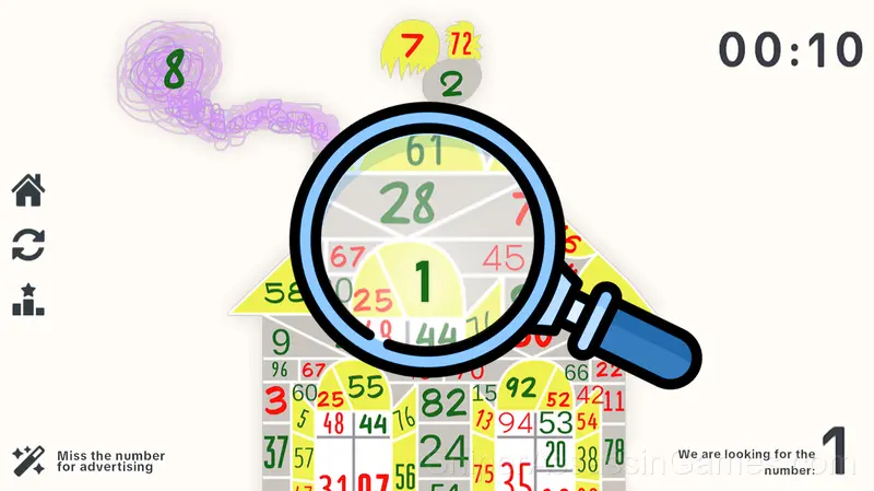 Find the Numbers from 1 to 99! gameplay screenshot 1