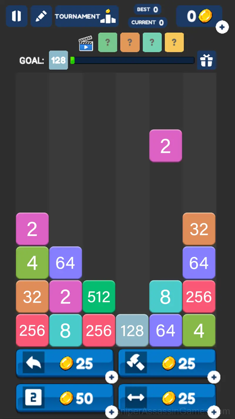2048: Merge Blocks Up! gameplay screenshot 2