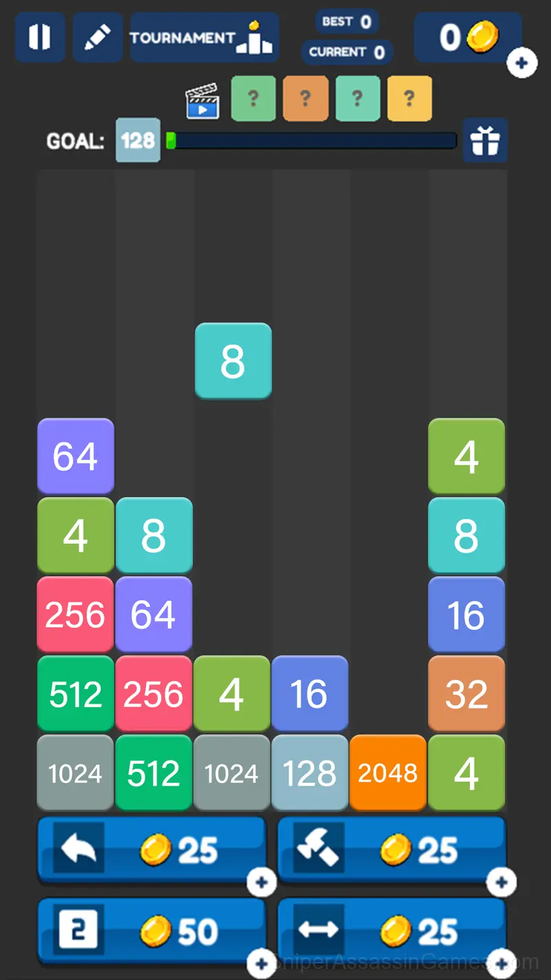 2048: Merge Blocks Up! gameplay screenshot 3