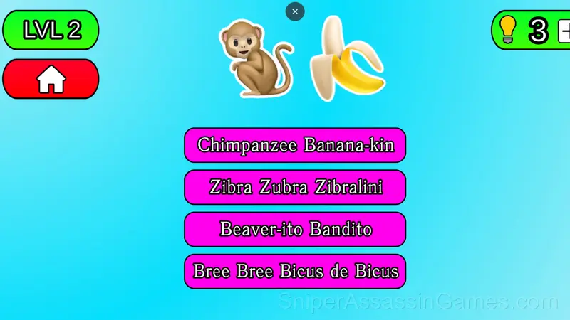 Guess Brainrot By Emojis gameplay screenshot 1