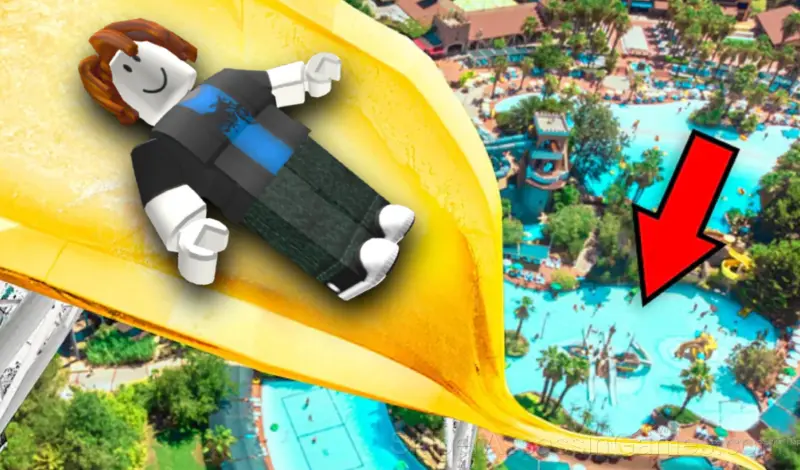 Play Robby: Slide Down the Water Slide